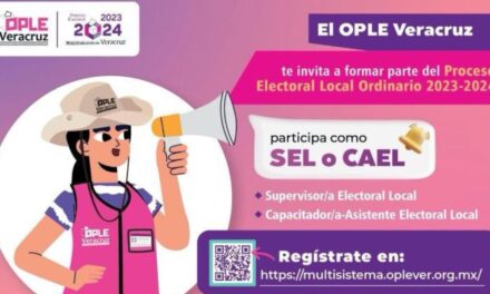 ¡Participa como Supervisor Electoral o Capacitador Asistente Electoral Local con el OPLE!