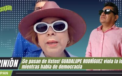 ¡Se pasan de listos! GUADALUPE RODRÍGUEZ viola la ley mientras habla de democracia
