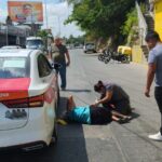 Anciana Impactada por Taxi en el Libramiento López Mateos