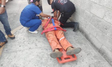 Ciclista herido tras impactante accidente en la Cuauhtémoc