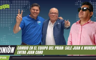 Cambio en el equipo del PRIAN: Sale Juan K. Moreno, entra Juan Cano