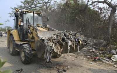 Limpia Pública erradica basureros clandestinos ubicados en el camino a Juan Lucas