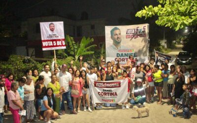 ¡Imparable! Daniel Cortina continúa recorriendo el Distrito III.