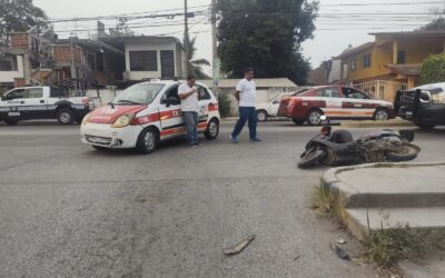 Chocan en la López: Taxi VS Mortalika