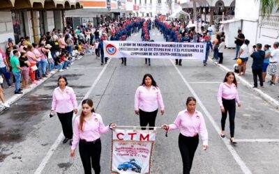 Con un desfile, la fuerza laboral y autoridades de los 3 niveles de gobierno conmemoraron el Día del Trabajo