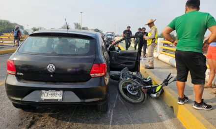 Pareja arrollada en el puente Tuxpan: Accidente deja a mujer gravemente herida