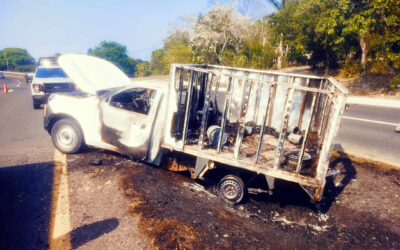 ¡Incendio en la autopista México-Tuxpan! Afortunadamente, sin víctimas