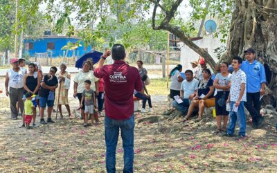 Comunidades de Tuxpan adelantan el triunfo de Daniel Cortina