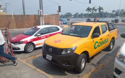 Chocan frente al mercado Enrique Rodríguez Cano