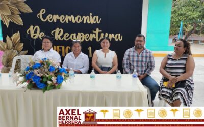 Reapertura de Aulas en Tuxpan, un Paso Hacia la Educación de Calidad: Axel Bernal Herrera