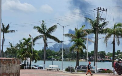 Incendio en la Fidel Herrera Genera Alarma entre la Población