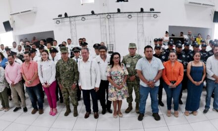 Alcalde José Manuel Pozos Castro agradece a las Fuerzas Estatales y Federales por el gran trabajo coordinado, que ha permitido dar los mejores resultados a la ciudadanía tuxpeña
