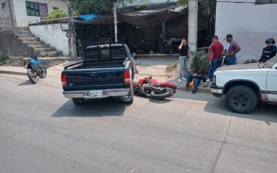 Verónica fue trasladada al Hospital Naval Tras Accidente en Libramiento