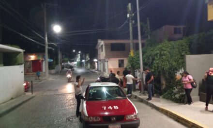 Adolescente herido en accidente de tránsito en el centro de Tuxpan