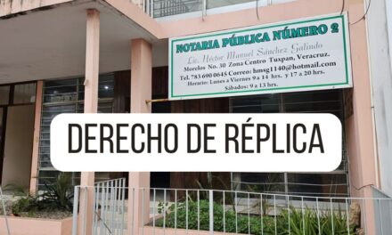 Ejercen Derecho de Réplica por el Robo a NOTARÍA #2