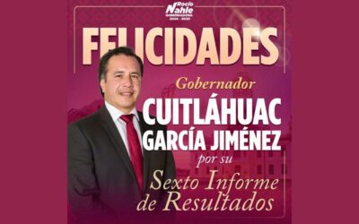 FELICITA ROCÍO NAHLE A CUITLÁHUAC GARCÍA POR SU ÚLTIMO INFORME DE GOBIERNO