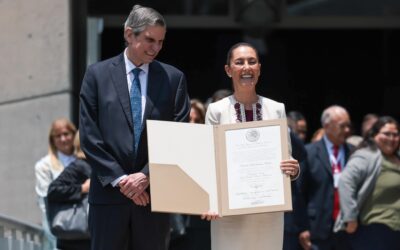CLAUDIA SHEINBAUM RECIBE CONSTANCIA COMO PRESIDENTA ELECTA DE MÉXICO POR PARTE DEL TRIBUNAL ELECTORAL