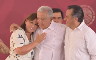 ACOMPAÑADO DE ROCÍO NAHLE Y CUITLÁHUAC GARCÍA, EL PRESIDENTE ANDRÉS MANUEL LÓPEZ OBRADOR INAUGURÓ EL CENTRO CULTURAL LEYES DE REFORMA EN VERACRUZ PUERTO