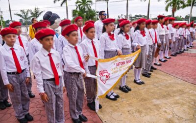 Participa primaria Antonia Nava en Lunes Cívico conmemorativo por el Aniversario de la Gesta Heroica de los Niños Héroes de Chapultepec