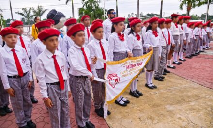 Participa primaria Antonia Nava en Lunes Cívico conmemorativo por el Aniversario de la Gesta Heroica de los Niños Héroes de Chapultepec