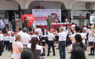 Tuxpan: Con Lunes Cívico conmemoran el Día Mundial del Corazón
