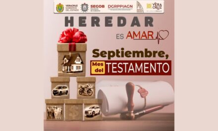 Por “Septiembre Mes del Testamento” se instalarán en Tuxpan mesas de asesoría al público en general, en el Parque Reforma