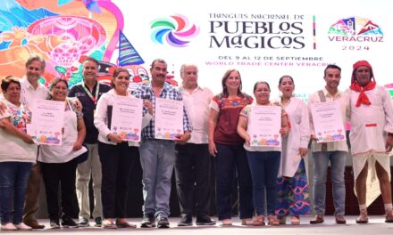 CLAUSURAN ROCÍO NAHLE Y MIGUEL TORRUCO TIANGUIS NACIONAL DE PUEBLOS MÁGICOS VERACRUZ 2024