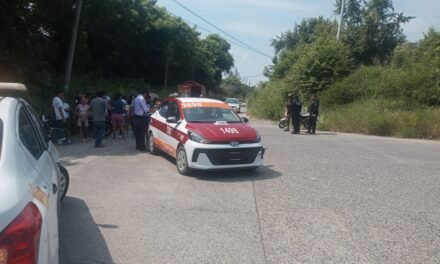 Accidente en la Carretera Tuxpan-Cazones deja un menor lesionado