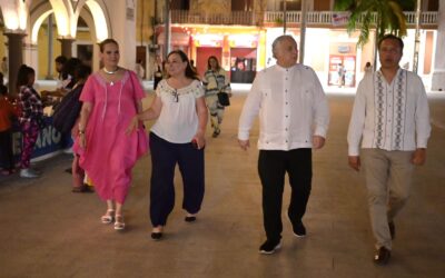 TORRUCO, NAHLE Y CUITLÁHUAC DISFRUTAN DE LOS PORTALES DE VERACRUZ
