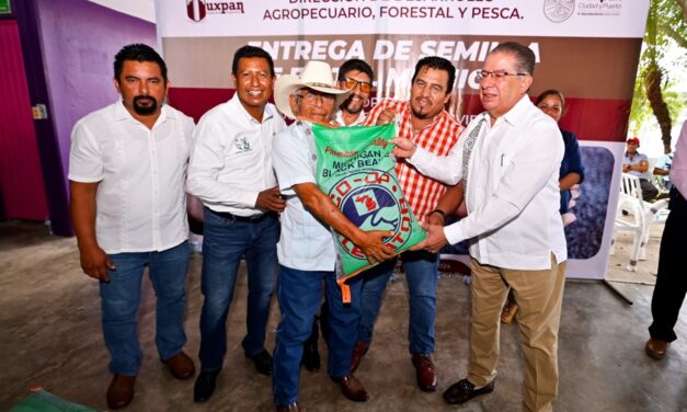 Con el apoyo del Gobierno de Tuxpan, campesinos de 30 comunidades sembrarán 560 hectáreas de frijol