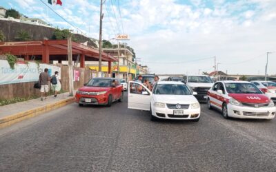 Carambola vehicular en la Avenida Independencia de Tuxpan, Veracruz