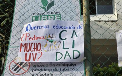 Estudiantes de la Facultad de Ciencias Biológicas realizan paro por inconformidades en la Universidad Veracruzana