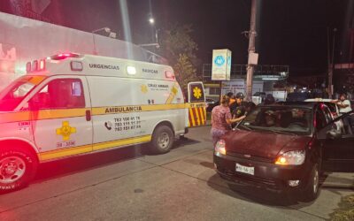 Aparatoso choque en el crucero a Tamiahua deja dos lesionados