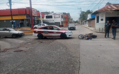 Accidente en el Crucero del Parque de la Bandera deja un lesionado