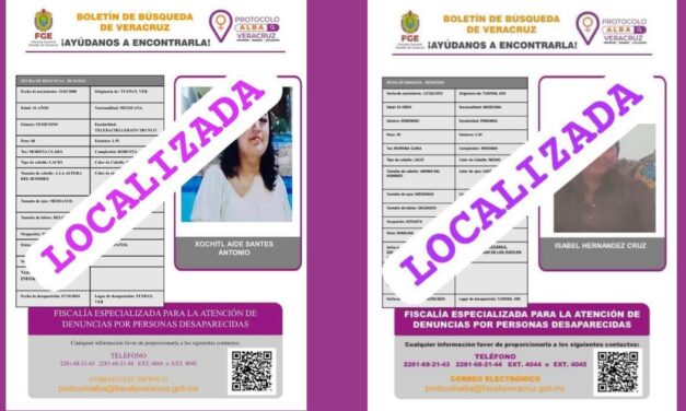 Desactivan búsqueda de dos mujeres en Tuxpan