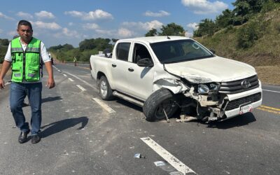 Guardia Nacional responde con eficacia a accidente en la autopista Tuxpan-Tampico