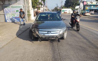 Accidente en la 15 Deja un Motociclista Lesionado