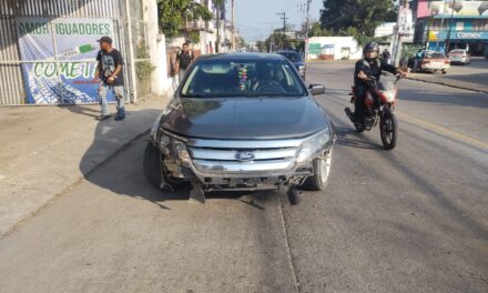 Accidente en la 15 Deja un Motociclista Lesionado