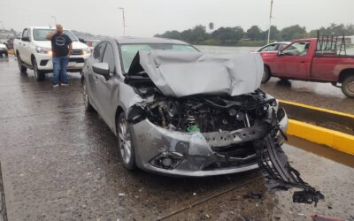 Carambola en la colonia Zapote Gordo deja un lesionado