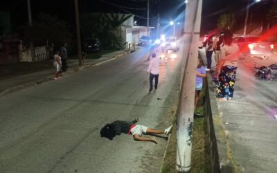 Joven derrapa y cae en desnivel del Libramiento Adolfo López Mateos