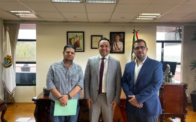 El alcalde de Tuxpan, Dr. Jesús Fomperoza Torres se reunió con el titular de SEFIPLAN, Mtro. José Luis Lima Franco