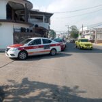 Choque entre taxis en la Avenida Cuauhtémoc: el oficio del volante y la competencia que no perdona