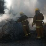 Se incendia automovil en Paises Bajos