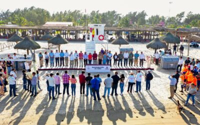 Tuxpan fortalece la seguridad en playas con la inauguración de la primera torre de vigilancia para guardavidas