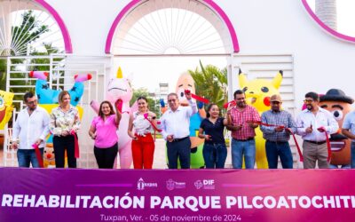 Quedó espectacular la rehabilitación del Parque Público Pilcoatochitl