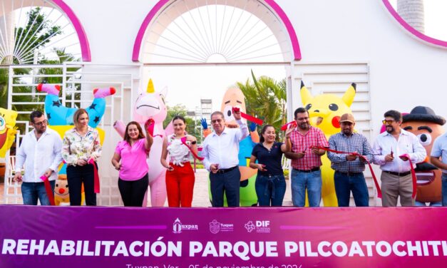 Quedó espectacular la rehabilitación del Parque Público Pilcoatochitl