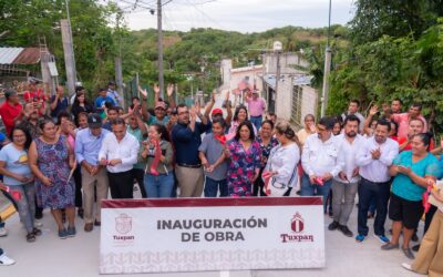 Se inauguran pavimentaciones con concreto hidráulico en las colonias Insurgentes y Cenecista