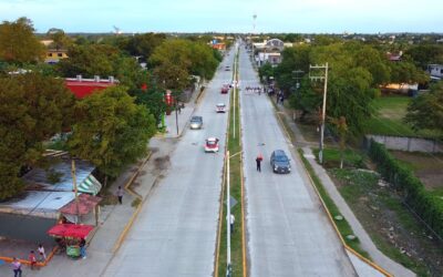 Gobierno de Tuxpan inauguró un tramo más de la avenida Adolfo López Mateos y la pavimentación con concreto hidráulico de la calle Ángel Saqui