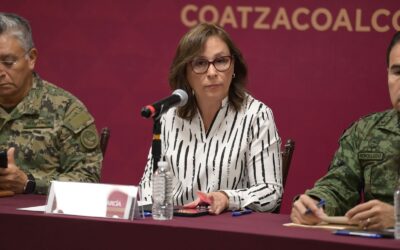 GOBERNADORA ROCÍO NAHLE ENCABEZA PRIMERA MESA DE SEGURIDAD EN COATZACOALCOS