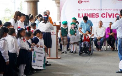 Tuxpan: Realizan Lunes Cívico por el Día Internacional de las Personas con Discapacidad
